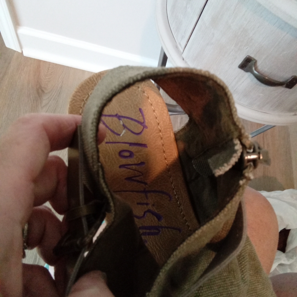 Blowfish Olive Green Size 11 Sandals - Picture 4 of 7